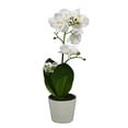 thumbnail image 3 of orquídea artificial de 50 cm con maceta cerámica, 3 of 6
