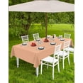 thumbnail image 3 of Purple Outdoor Tablecloth - 60 Inch Round Dining Table Cover, Modern Pure Lavender Purple Waterproof Outdoor Table Cloth with Umbrella Hole & Zipper for Picnic/Patio/Party, Modernlif85066, 3 of 5