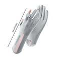thumbnail image 6 of Women Summer Sun Protection Cycling Gloves Touchscreen Full Finger Driving Gloves for Commuting Travel Outdoor Activities, 6 of 8