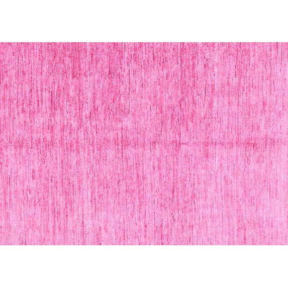 Ahgly Company Indoor Rectangle Abstract Pink Modern Area Rugs, 6' x 9'