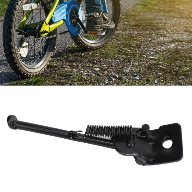 Kids Bike Kickstand, High Strength Carbon Steel Kick Stand Stable Prevent Slip Bicycle Side Support Rack