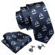 thumbnail image 2 of Set de Corbata Barry.Wang Barco de Vela Seda 8.5 cm x 150 cm, 2 of 7