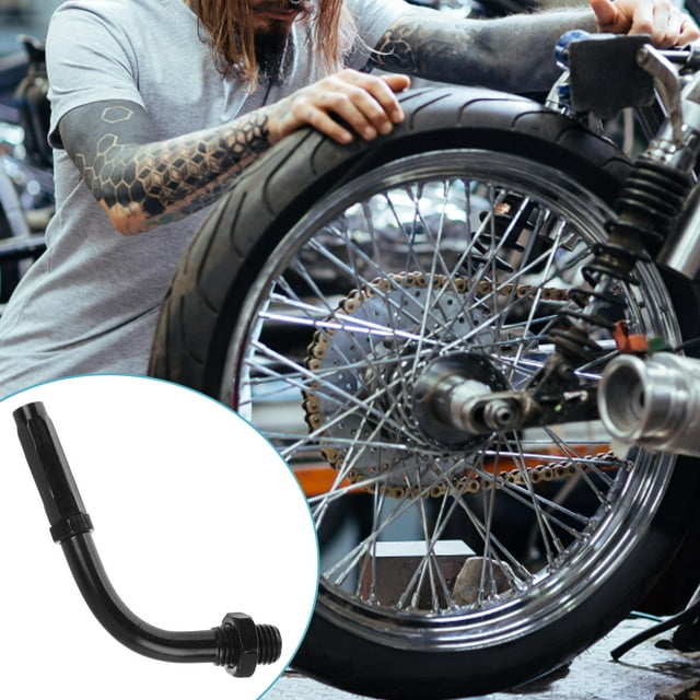 HEALEEP Motorcycle Throttle Cable Adjuster Screw Head 90 Degree Design for Reliable Performance Black Aluminum Alloy
