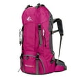 thumbnail image 2 of Mochila de senderismo perfecl 60 litros impermeable con múltiples bolsillos rosa, 2 of 3