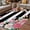Black, variant on Pink Flowers Outdoor Rug for Patio/Deck, Non-Slip Large Area Rug 4 x 6 Ft, Spring Floral Butterflies Black White Striped Farmhouse Indoor Outdoor Rugs Washable Area Rugs, Camping Rug Carpet Runner
