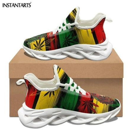 

Jamaica Flag Print Female Flat Shoes Comfortable Sneakers for Women Lace Up Footwear Flex Control zapatillas mujer