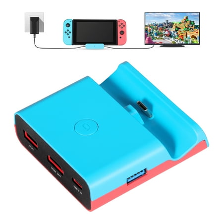 Yoobao TV Dock for Nintendo Switch & Oled Model, Portable Charging Switch Docking Station with 4K HDMI and USB 3.0 Port