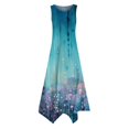 thumbnail image 4 of QHFBli Womens Casual Summer Dress Sleeveless Sundress Hankerchief Hem Midi Tank Dresses Beach Dress with Pockets, 4 of 4