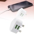 thumbnail image 4 of USB Travel Power Adapter - UK International Plug, 2-Port Smart Charging for iPhone/iPad, Auto-Recognition Technology, 4 of 4