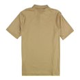 thumbnail image 2 of Ralph Lauren Mens Ribbed Collar Polo Shirt, Beige, Medium, 2 of 2