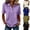 Purple, variant on HAJWOH Polo Shirts for Women Golf Button Collared Summer Short Sleeve Tops Lightweight Work Polo Shirt Womens Blouses