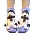 thumbnail image 4 of QINGFSAP 3D Animal Non Slip Slipper Socks Thick Knit Warm Winter Floor Socks for Women Men Adults, 4 of 5