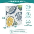 thumbnail image 5 of Lemon Or Leaves 3 Ring Binders 1.5 inch Hardcover File Folders with Interior Pockets A4 Size Organizer for School Office Hospital, 5 of 8