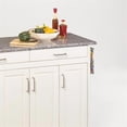 thumbnail image 2 of Homestyles Create-a-Cart Chariot de Cuisine Roulant en Bois, Blanc Cassé, 2 of 10