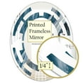 thumbnail image 4 of Designart 'Splash Blue Indigo' Modern Oval Wall Mirror - Space 24x36, 4 of 4