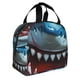 thumbnail image 2 of Easygdp Cartoon Cute Shark Bolsa Térmica Premium - Tela Oxford Impermeable, Gran Capacidad, Bolsillo Frontal, Unisex para Trabajo, Escuela, Actividades al Aire Libre y Picnics, 2 of 8