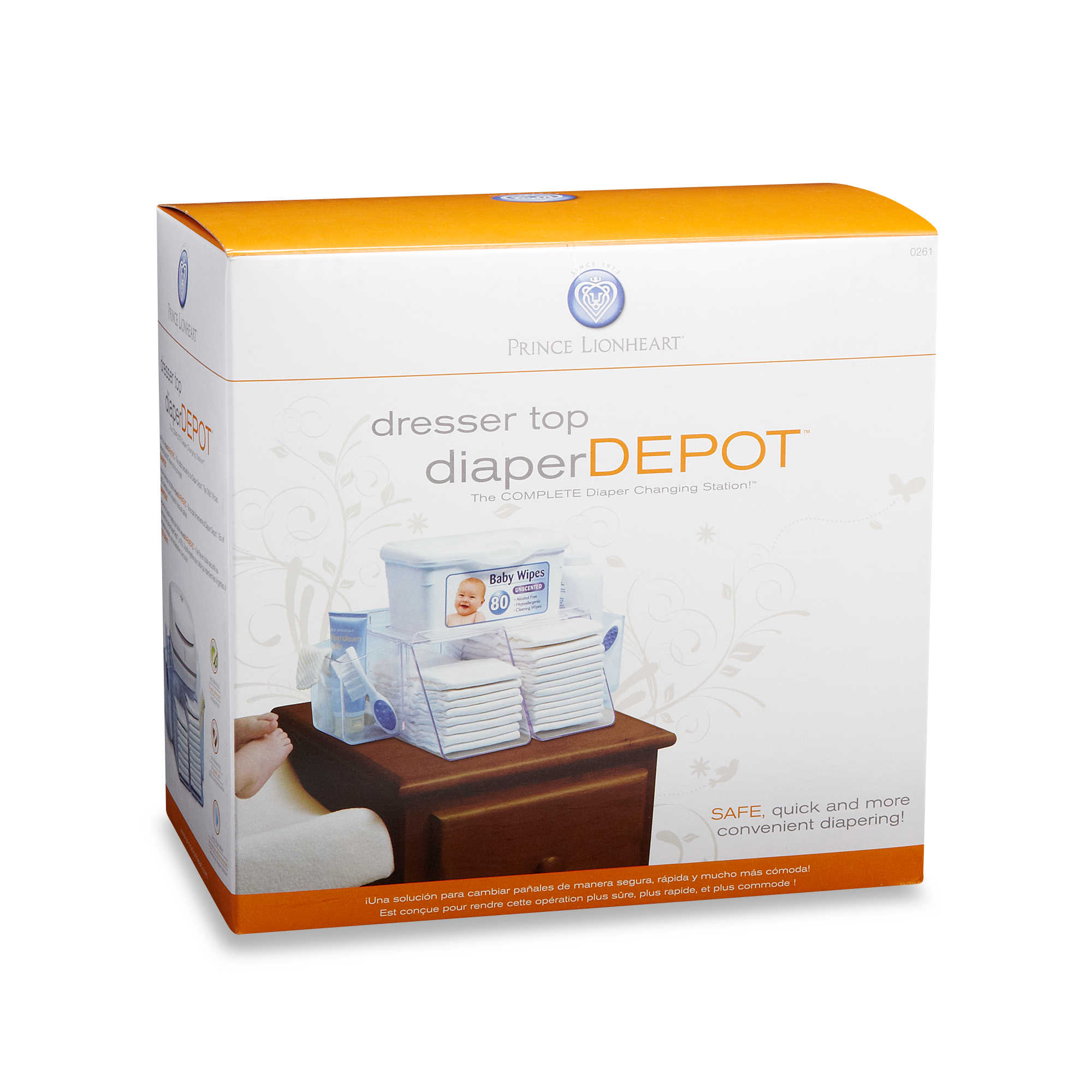 dresser top diaper organizer