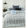 Calvin Klein City Plaid Combed Cotton Comforter Set - QUEEN - Storm Blue / Onyx