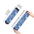 thumbnail image 2 of Goofa Colorful Sailing Ship Pattern Non Slip Socks with Grips for Elderly, Crew Socks Yoga Hospital Socks Cushioned Sole Gripper Socks for Men Women, 2 of 5