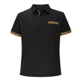thumbnail image 4 of pstuiky camisetas de hombre, Camisa informal de verano para hombre con bolsillo en el pecho, cuello con botones y manga corta a juego. camisas casuales para hombre m, 4 of 7