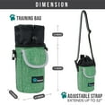 thumbnail image 6 of PetAmi Dog Treat Pouch, Large Pet Training Treat Pouch with Pocket, Dog Trainer Essentials Supply Holder with Poop Bag Dispenser, Training Bag for Kibbles Toys, 3 Ways to Wear (Green), 6 of 7
