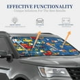 thumbnail image 5 of Yiaed Vehicles Cartoon with Funny Drivers Print Car Front Windshield Sun Shade,Foldable Anti-UV Car Sunshade for Front Window for Most Vehicles-Large, 5 of 5