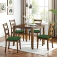 thumbnail image 6 of Green Christmas Tree Seat Covers for Dining Room Chairs Set Of 4,Stretch Printed Washable Chair Seat Cover with Elastic Ties and Button,Removable Waterproof Couch Cushion Covers, 6 of 6