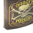 thumbnail image 2 of American Art Decor Danger Witch’s Grade Poison Stainless Steel 8 oz Liquor Flask - 5.5" x 4" x 1.25", 2 of 7