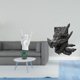 thumbnail image 2 of Estatua de gesto de roca, figura decorativa de resina para mesa, sujetalibros, estantes, escultura, adorno artístico único, ideal para regalar, hogar, 2 of 8