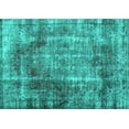 thumbnail image 1 of Ahgly Company Machine Washable Indoor Rectangle Abstract Turquoise Blue Contemporary Area Rugs, 6' x 9', 1 of 4