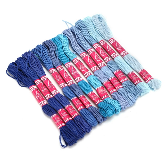 Embroidery Thread Set, Practical Polyester Thread Durable Mutiple-use Colorful Sturdy For Children Girls For Family Friends For DIY Craft For Handicrafts Tool Purple Series,Green