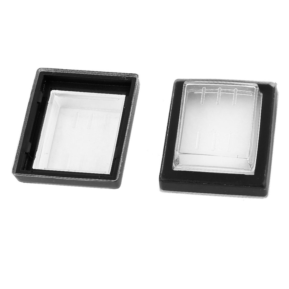 2pcs Silicone Waterproof Rocker Switch Protect Cover Rectangle Cap