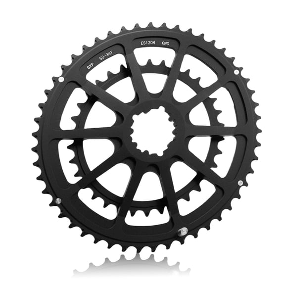 WINDLAND 50-34T/52-36T/53-39T Road Bike Chainrings Replacement Bike Double Chainring Set