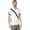 White, variant on Men's Slim Fit Short Sleeve Sash Front Pique Polo Shirt, French Blue, Small