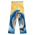 thumbnail image 3 of Dolphins Jumping at Sunset-1 Pajama Pants Comfortable Elastic Waist Pajamas Fashion Sleepwear Bottoms Plus Size Homewear, 3 of 6