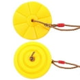 thumbnail image 3 of Balançoire Disque pour Enfants, Balançoire Disque en Plastique Robuste pour Extérieur Jardin Pétale Jaune, 3 of 8