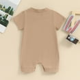 thumbnail image 4 of Bainana Summer Romper For Newborn Baby Cartoon Print Short Sleeve Comfort Fit Bodysuit Casual Girls Boys Crew Neck Clothes Size 0-3 Months, 4 of 7