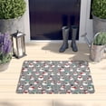 thumbnail image 2 of Gray Christmas Snowman Pattern Flannel Non Slip Door Rugs,Washable Door Mats Indoor,Decorative Door Mats,Dirt-Resistant and Absorbent Doormat for Entrance,Bedroom,Kitchen,Bathroom,23.5x16in(60x40cm), 2 of 5