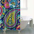 thumbnail image 5 of Mandala Inspired Paisley Shower Curtain 84x72 Inches Exotic Artistic Elegant Classic Waterproof Fade-Resistant Bath Curtain, 5 of 5