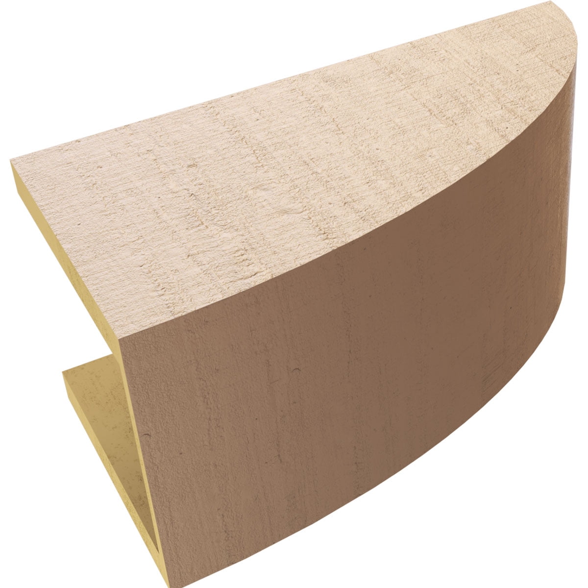 8"W x 16"D x 8"H Wide Durham Rough Cedar Woodgrain TimberThane Corbel, Primed Tan
