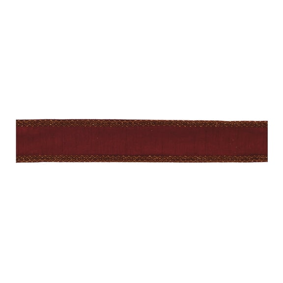 Melrose Solid Wired Craft Ribbon - 2.5" x 5 Yards - Burgandy Red