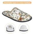 thumbnail image 3 of KLL Hawaiian Style Slippers for Women Men House Slip on Indoor Outdoor Bedroom Furry Fleece Lined Ladies Comfy Anti-Skid Rubber Hard Sole-Large, 3 of 8