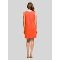 thumbnail image 3 of 24seven Comfort Apparel Womens Round Neck Sleeveless A-Line Mini Shift Dress, 3 of 4