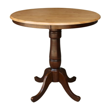 International Concepts Piperton 36 in. Round Top Pedestal Counter Height Dining Table