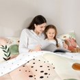 thumbnail image 4 of Homewish Watercolor Gradient Twin Comforter Sets,Mid-Century Geometric Bedding Set,Cream Pink,Reversible,2-Piece,1 Comforter and 1 Pillowcase, 4 of 7