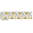 thumbnail image 3 of Ambesonne Botanical Fabric by the Yard, Autumn Vibe Floral Art, 5 Yards, Mustard White Black, 3 of 5