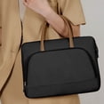thumbnail image 2 of Clothing Storage Laptop Protective Bag Side Opening Messenger Bag Waterproofs Handbag Shoulder Bag Large Capacity Business Teacher Office Bag Messenger Bag Solid Color, 2 of 6