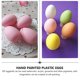 thumbnail image 2 of 12 huevos de plástico de colores para decoración de Pascua, festivales, manualidades, huevos de plástico, 2 of 6