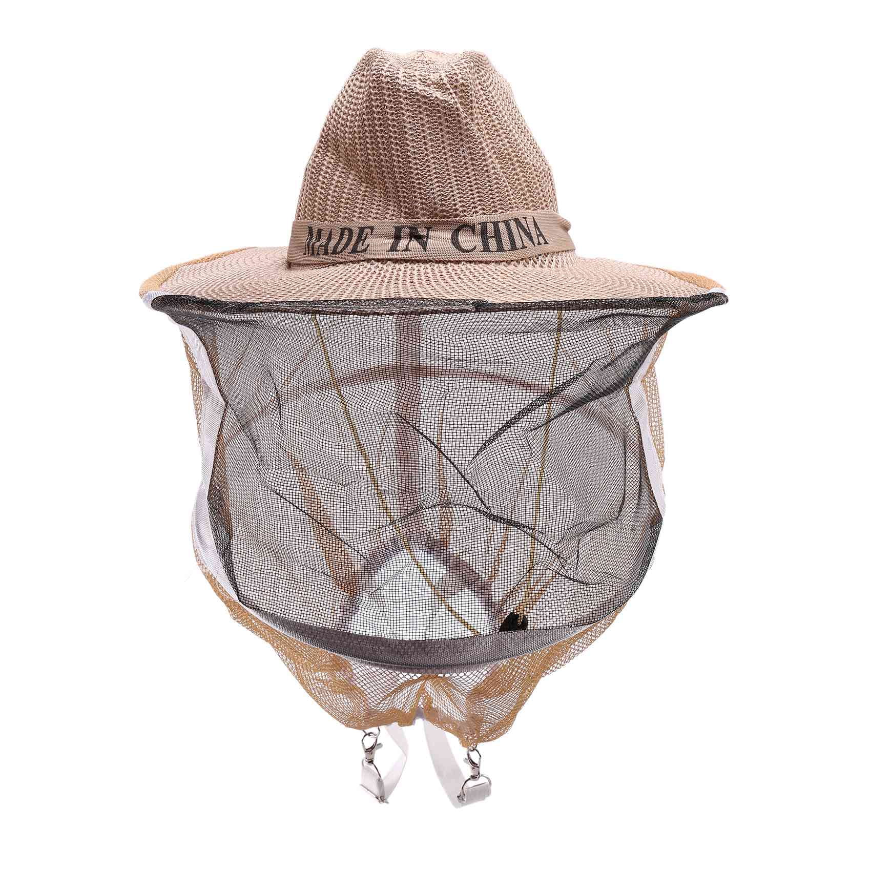 Beekeeping Beekeeper Cowboy Hat Mosquito Bee Insect Net Veil Face Protector 