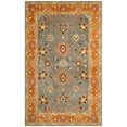 thumbnail image 2 of SAFAVIEH Heritage Tenzin Traditional Wool Area Rug, Blue/Orange, 6' x 9', 2 of 6